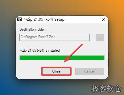 点击【Close】。