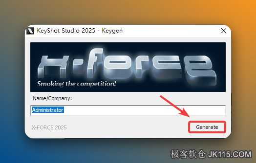 点击【Generate】。